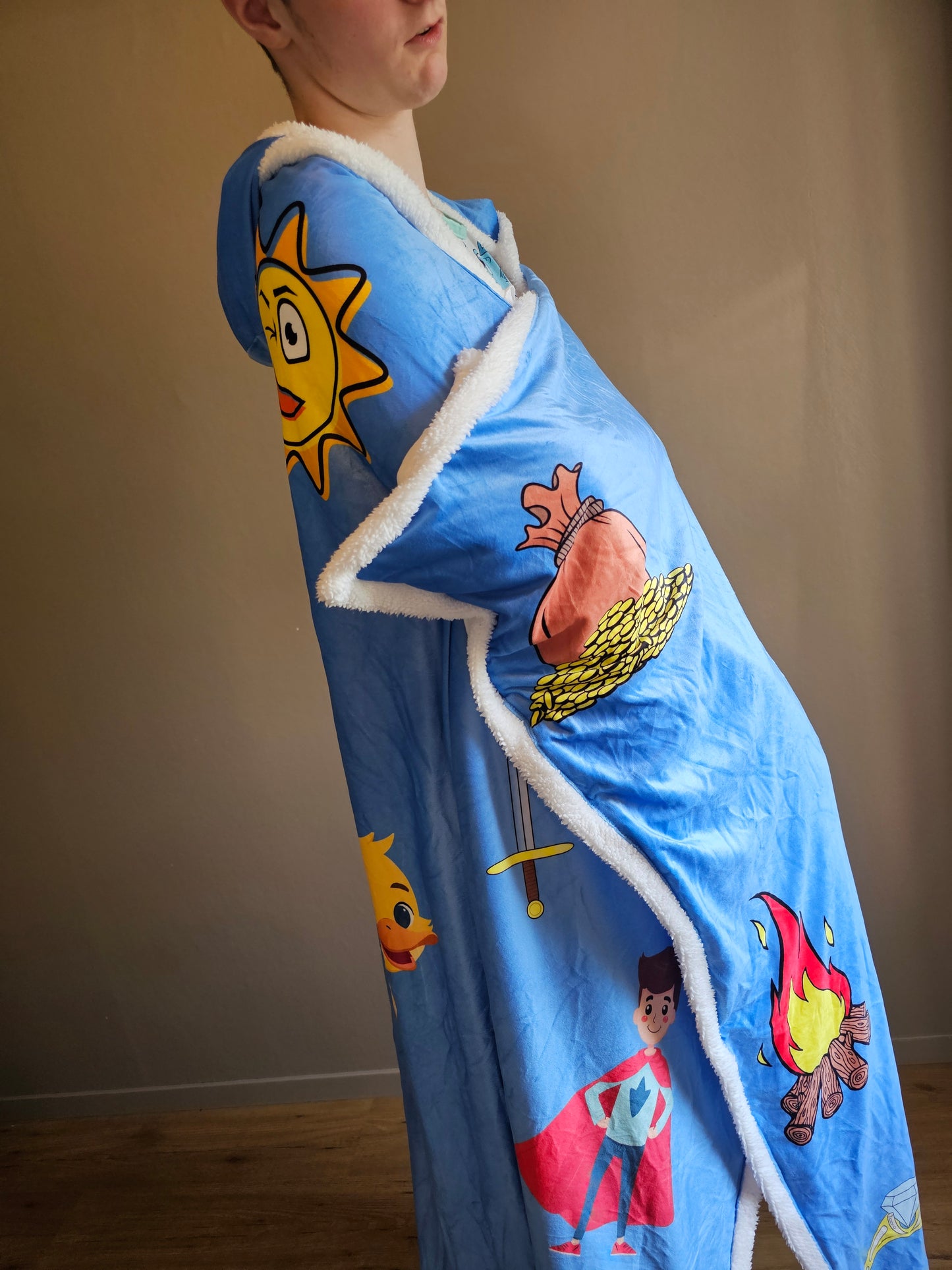 Cozy Little Prince - Hooded Blanket